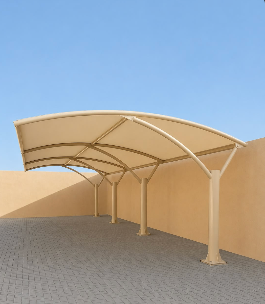 Structural Steel Fabrication — Car park canopies