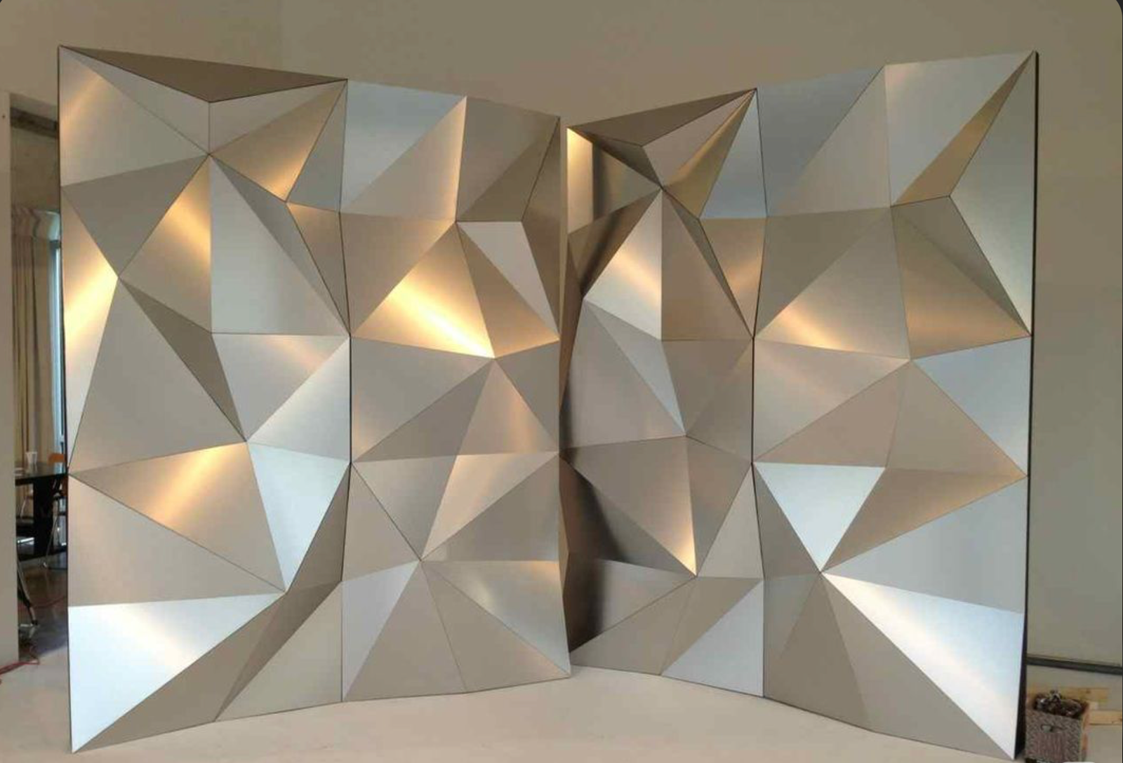 Custom Metal Design in progress on the Mussafah shop floor
